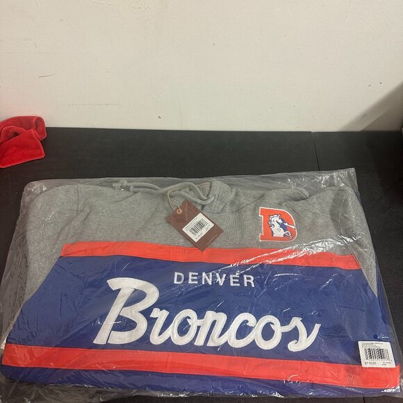 Mitchell And Ness Throwbacks Hoodie Denver Bronco Hoodie 3 X-large - Picture 1 of 5